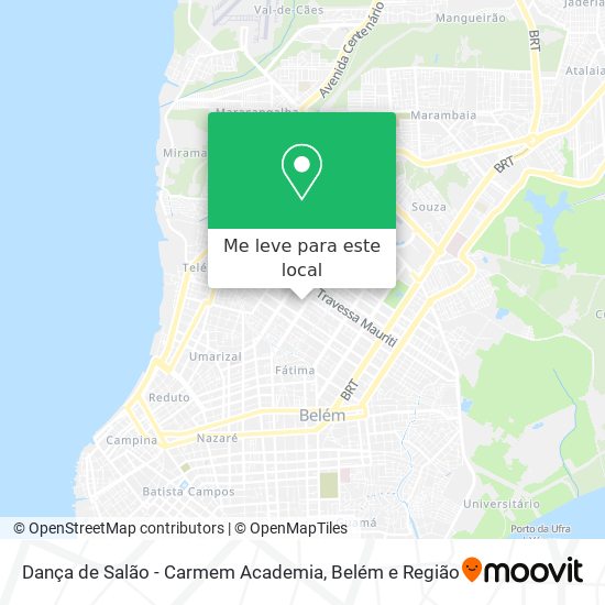 Dança de Salão - Carmem Academia mapa