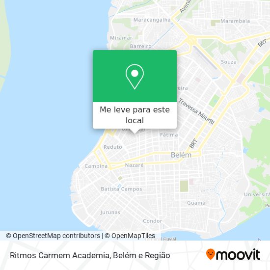 Ritmos Carmem Academia mapa