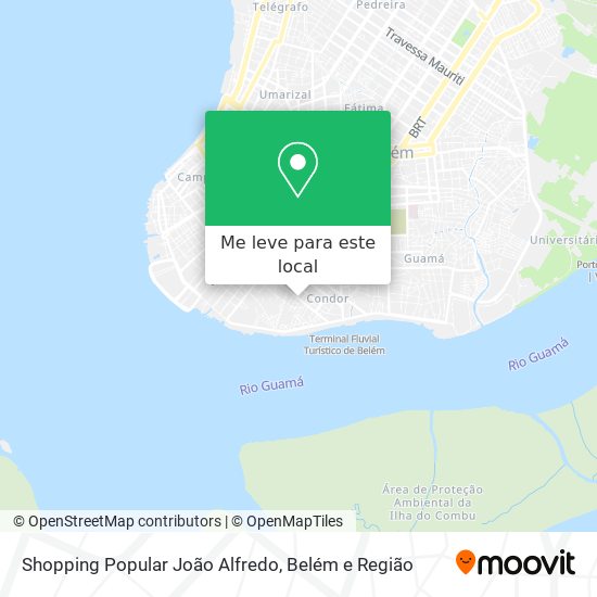 Shopping Popular João Alfredo mapa