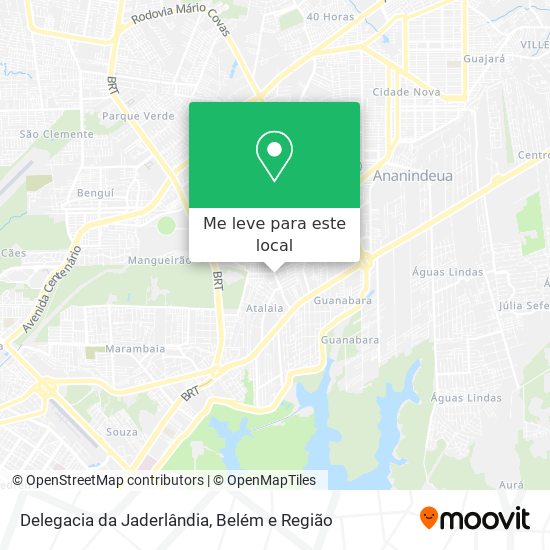 Delegacia da Jaderlândia mapa