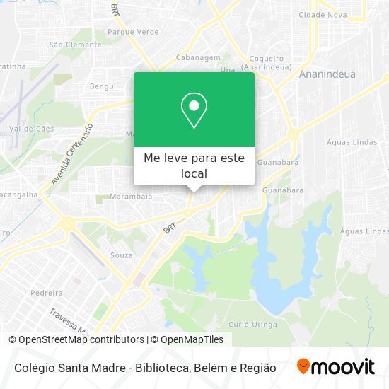 Colégio Santa Madre - Biblíoteca mapa