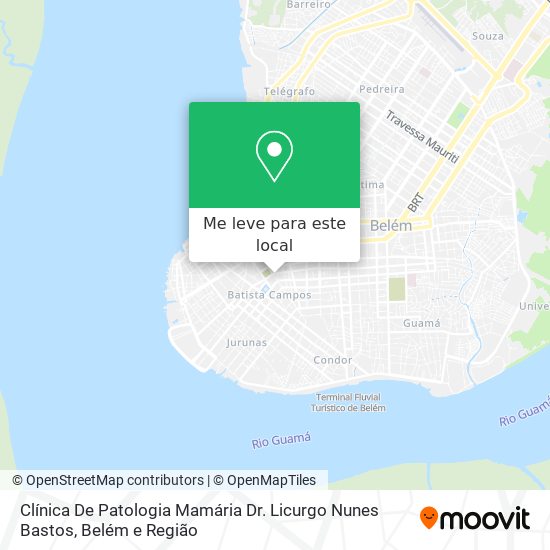 Clínica De Patologia Mamária Dr. Licurgo Nunes Bastos mapa