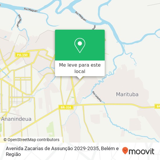 Avenida Zacarias de Assunção 2029-2035 mapa