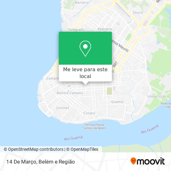14 De Março mapa