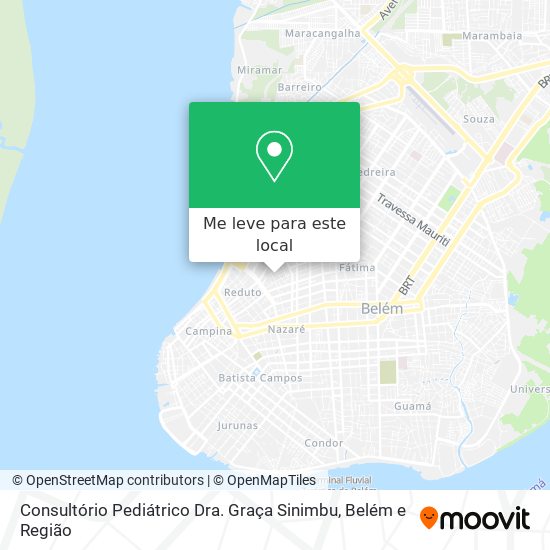 Consultório Pediátrico Dra. Graça Sinimbu mapa