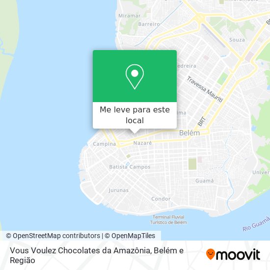 Vous Voulez Chocolates da Amazônia mapa