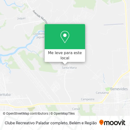 Clube Recreativo Paladar completo mapa