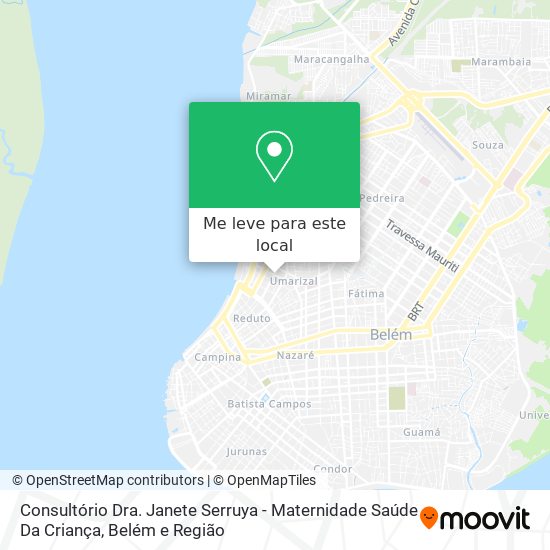 Consultório Dra. Janete Serruya - Maternidade Saúde Da Criança mapa