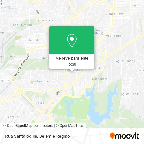 Rua Santa odilia mapa