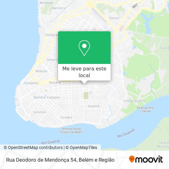 Rua Deodoro de Mendonça 54 mapa