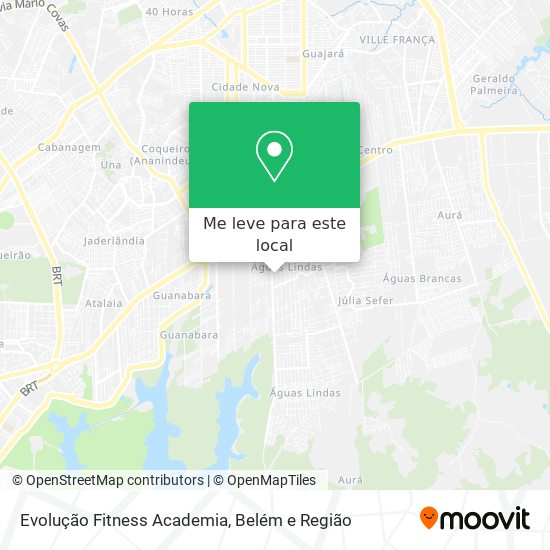 Evolução Fitness Academia mapa