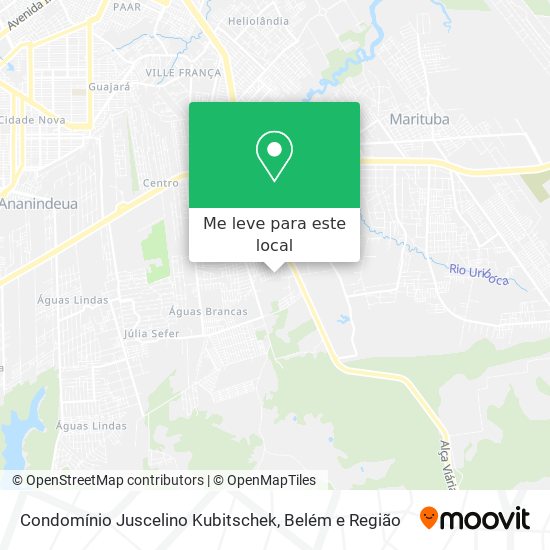 Condomínio Juscelino Kubitschek mapa