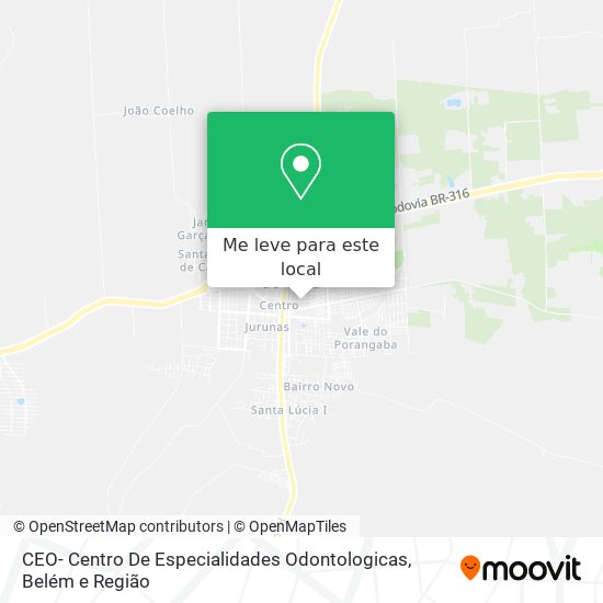 CEO- Centro De Especialidades Odontologicas mapa