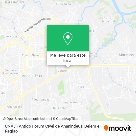 UNAJ - Antigo Fórum Cível de Ananindeua mapa