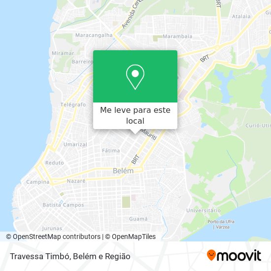 Travessa Timbó mapa