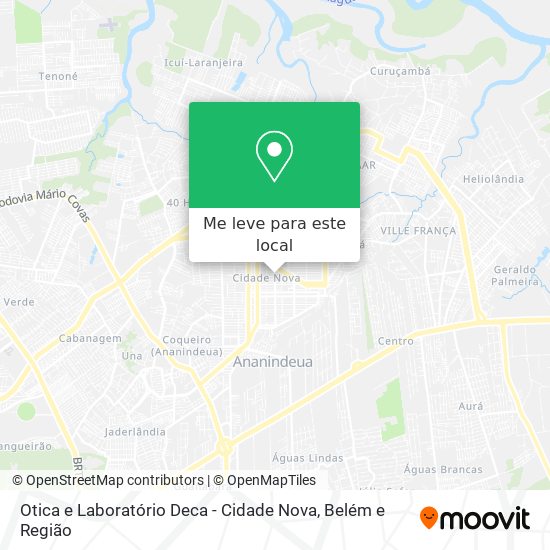 Otica e Laboratório Deca - Cidade Nova mapa