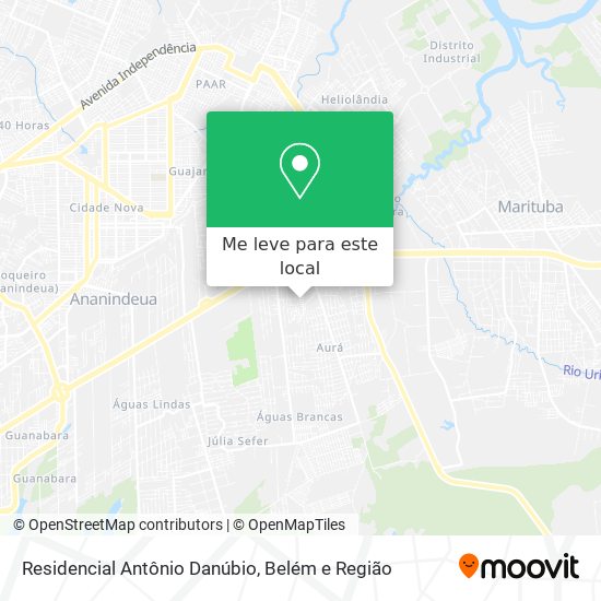 Residencial Antônio Danúbio mapa