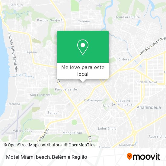 Motel Miami beach mapa
