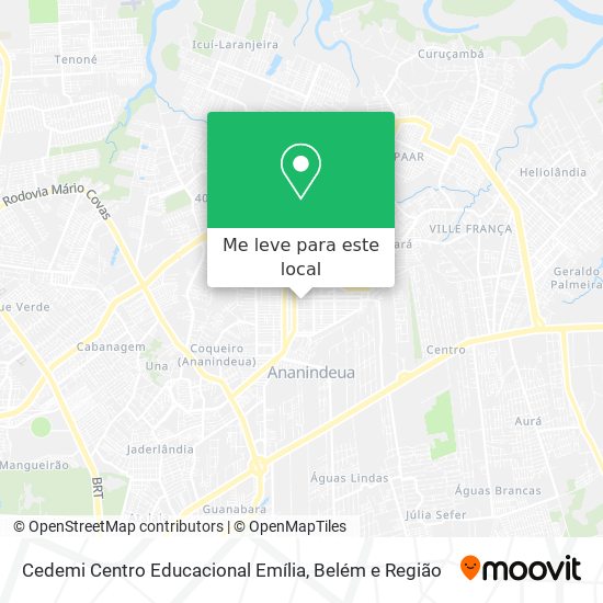 Cedemi Centro Educacional Emília mapa