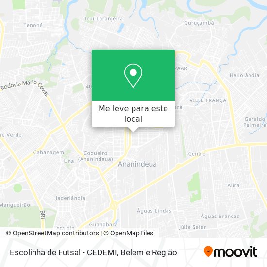 Escolinha de Futsal - CEDEMI mapa