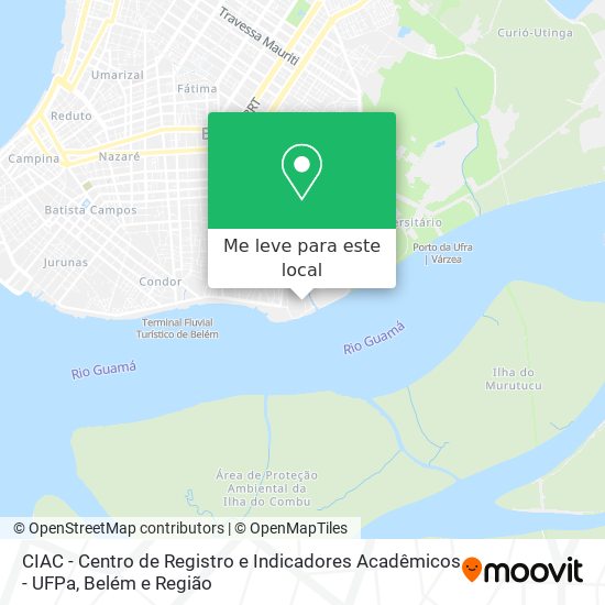 CIAC - Centro de Registro e Indicadores Acadêmicos - UFPa mapa
