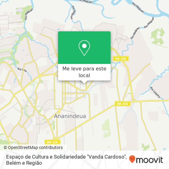 Espaço de Cultura e Solidariedade  "Vanda Cardoso" mapa