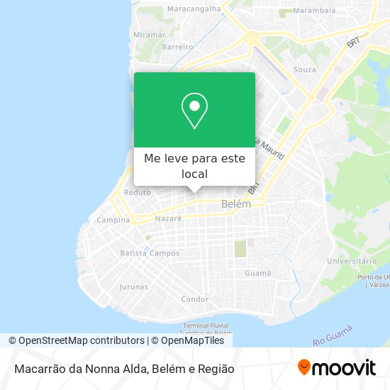 Macarrão da Nonna Alda mapa