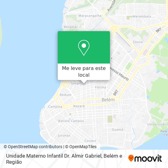 Unidade Materno Infantil Dr. Almir Gabriel mapa