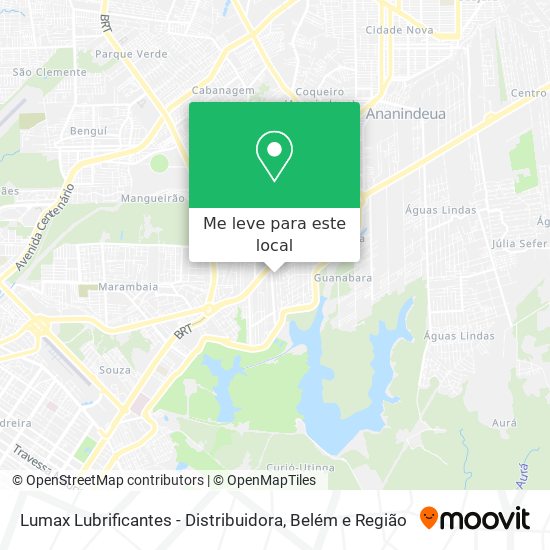 Lumax Lubrificantes - Distribuidora mapa
