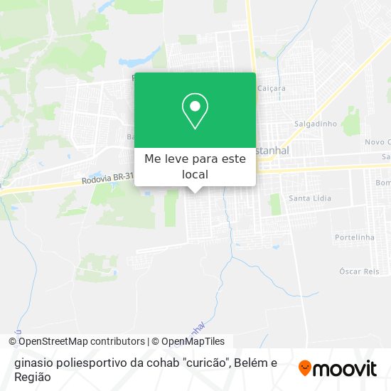 ginasio poliesportivo da cohab "curicão" mapa