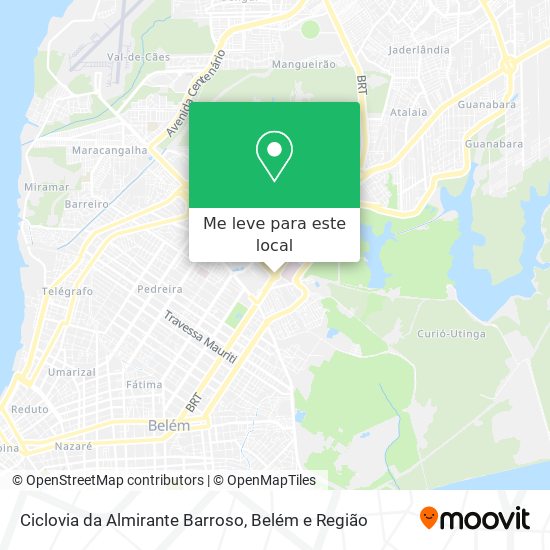 Ciclovia da Almirante Barroso mapa