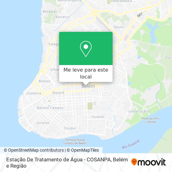 Estação De Tratamento de Água - COSANPA mapa