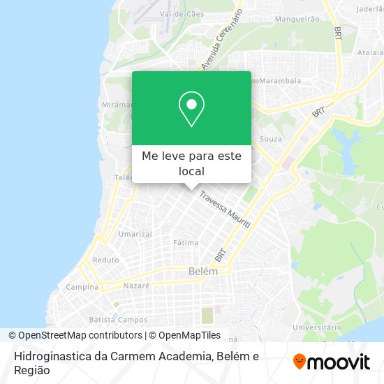 Hidroginastica da Carmem Academia mapa