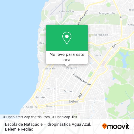 Escola de Natação e Hidroginástica Água Azul mapa