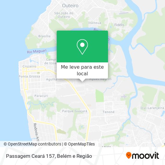 Passagem Ceará 157 mapa