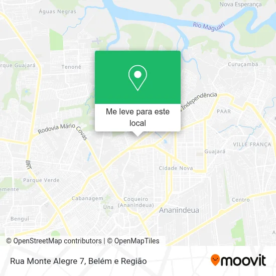 Rua Monte Alegre 7 mapa