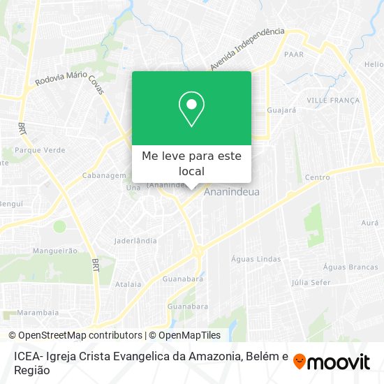 ICEA- Igreja Crista Evangelica da Amazonia mapa