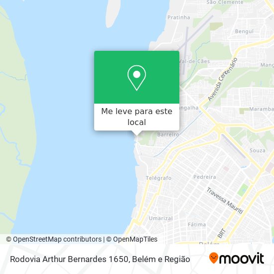 Rodovia Arthur Bernardes 1650 mapa