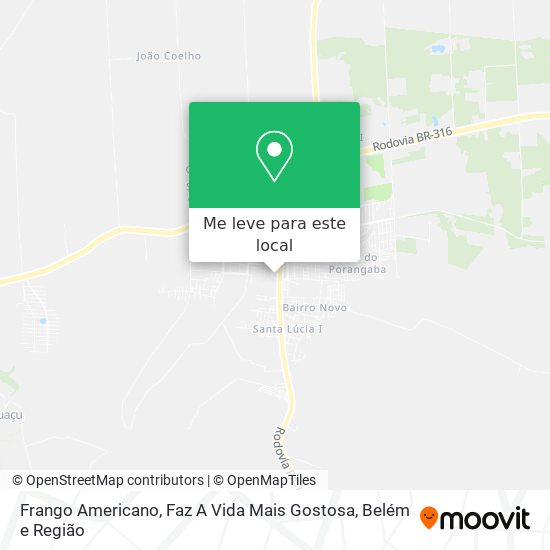Frango Americano, Faz A Vida Mais Gostosa mapa