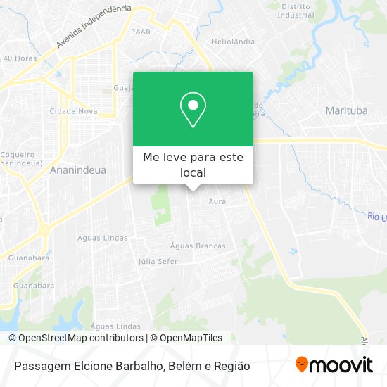 Passagem Elcione Barbalho mapa