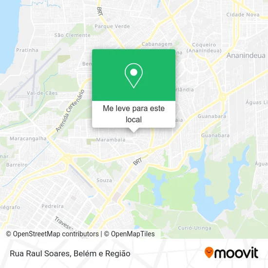 Rua Raul Soares mapa