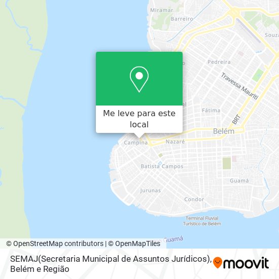 SEMAJ(Secretaria Municipal de Assuntos Jurídicos) mapa