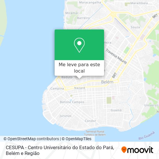 CESUPA - Centro Universitário do Estado do Pará mapa