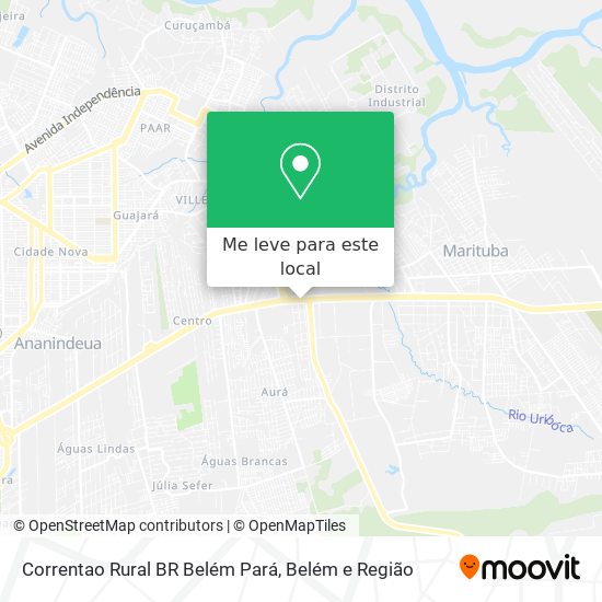 Correntao Rural BR Belém Pará mapa