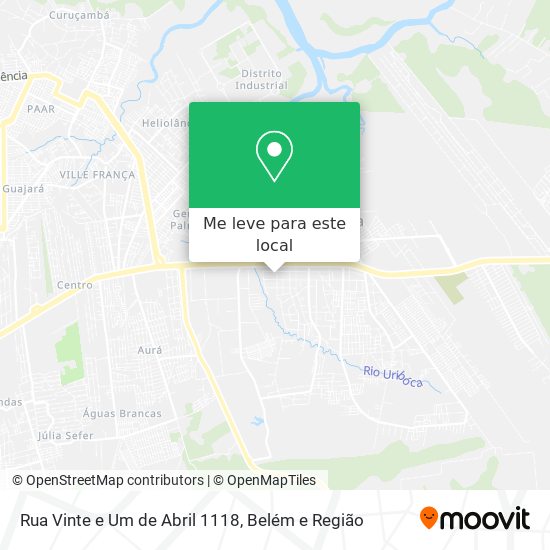 Rua Vinte e Um de Abril 1118 mapa