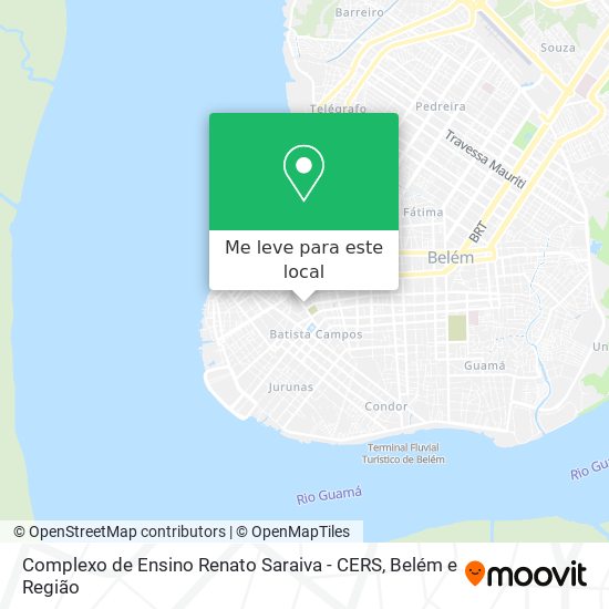 Complexo de Ensino Renato Saraiva - CERS mapa