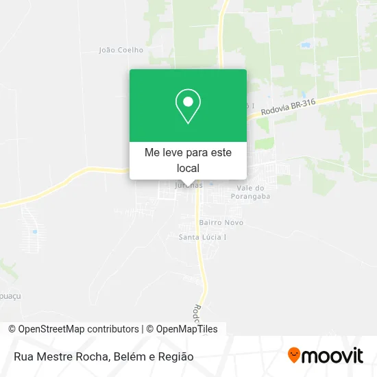 Rua Mestre Rocha mapa
