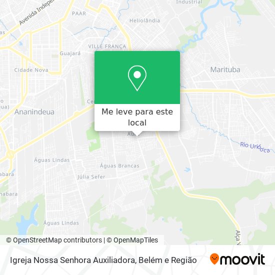 Igreja Nossa Senhora Auxiliadora mapa