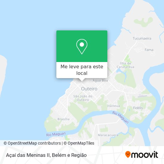 Açaí das Meninas II mapa
