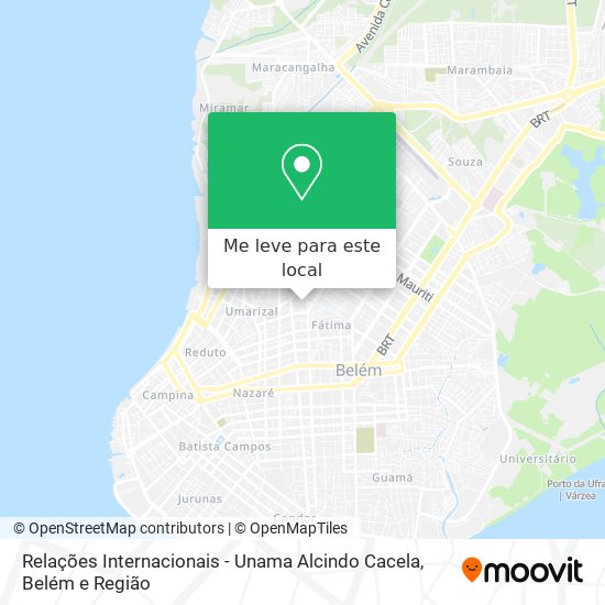 Relações Internacionais - Unama Alcindo Cacela mapa